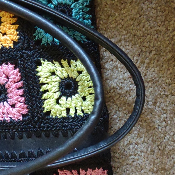 The Sak Colorful Granny Square Crochet Shoulder Bag - Picture 6 of 7